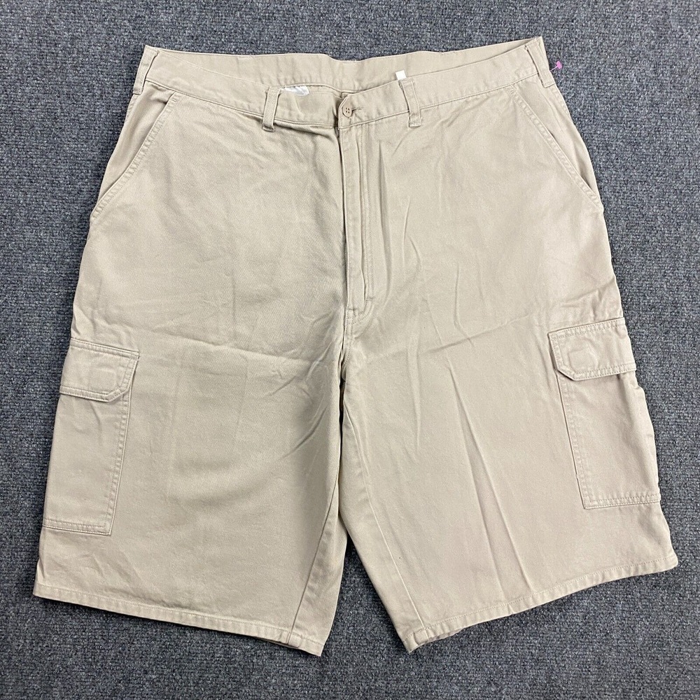 Dickies Cargo Shorts Men's 38 Beige Outdoors Chino Travel Hiking 100% Cotton